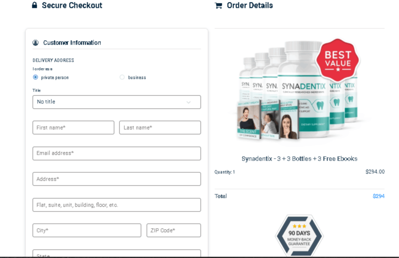 Synadentix-Secure-Checkout